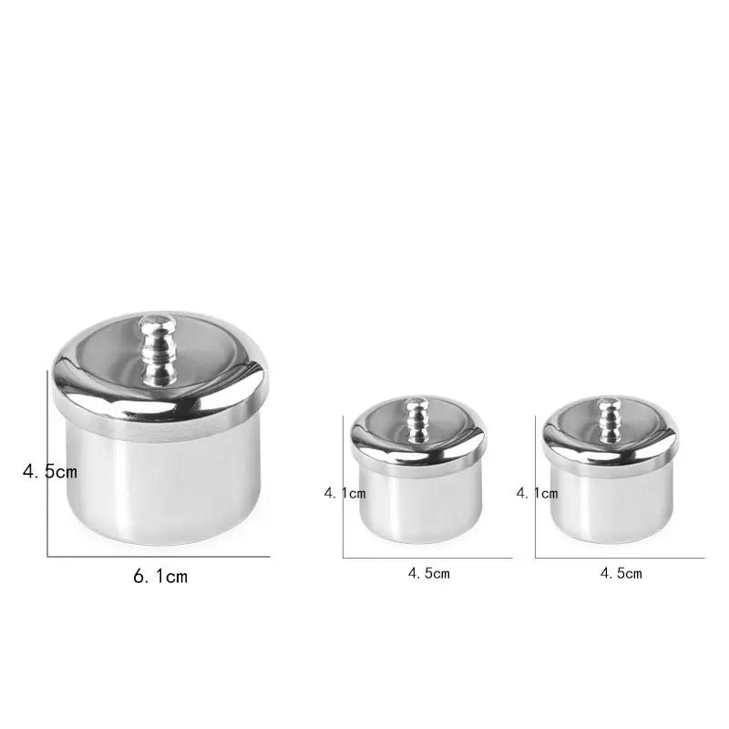 Acrylic Powder & Liquid Holder with Lid ( 3pcs / set )