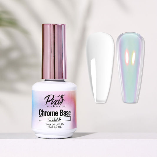 PIXIE| Chrome Base Coat Gel Polish - 15ml
