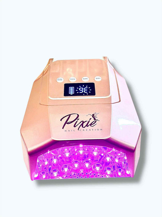 Pixie 96W Cordless Pro Cure LED NAIL Lamp - large curing space (LIGHT ROSE GOLD)