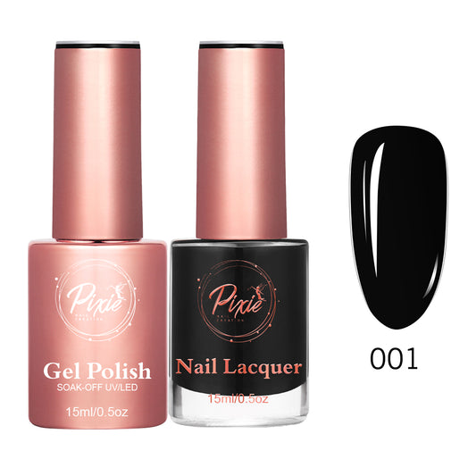 Pixie 2in1 Gel Polish + Nail Lacquer - #001