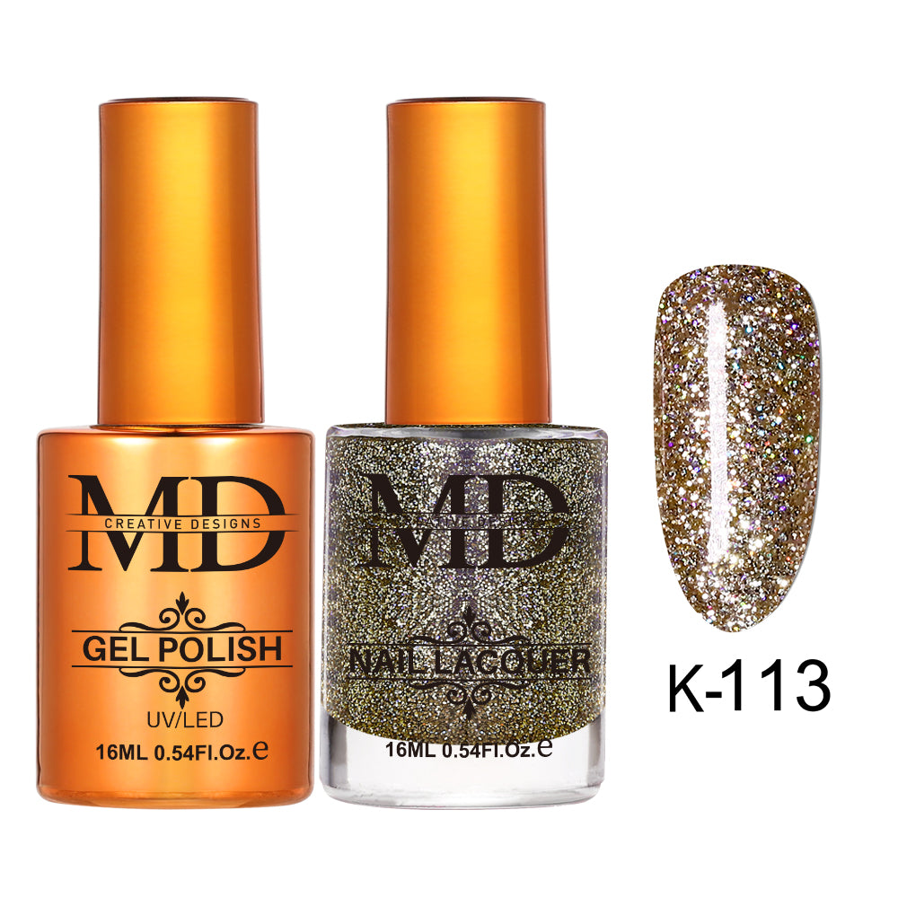 MD CREATIVE - K113 | 2 IN 1 Gel Polish & Lacquer
