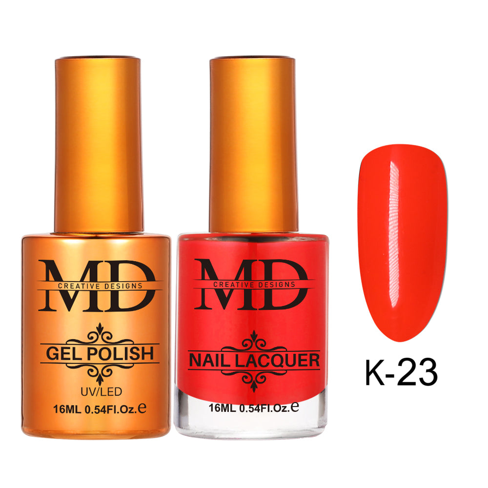 MD CREATIVE - K23 | 2 IN 1 Gel Polish & Lacquer