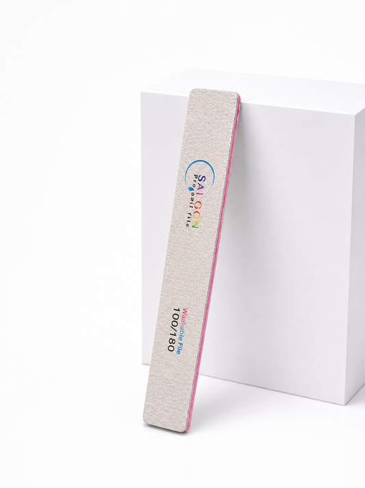 Washable SG Premium Square Nail File ( 100/180)| 1 Piece