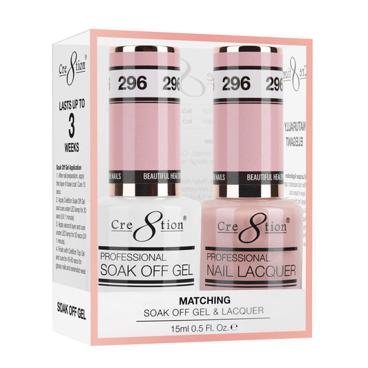 Cre8tion Duo | Matching Color Gel & Nail Lacquer -  #296