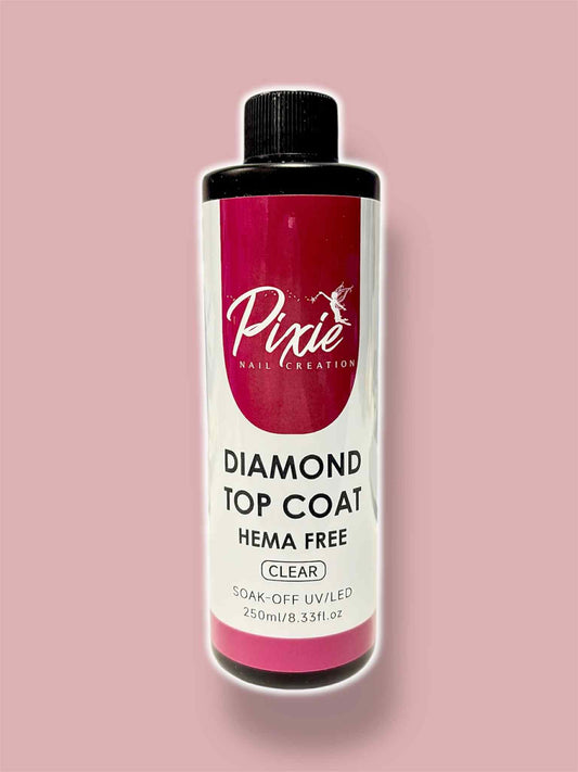 PIXIE | ULTRA DIAMOND TOP COAT GEL (Hema Free & TPO) REFILL - 250ml