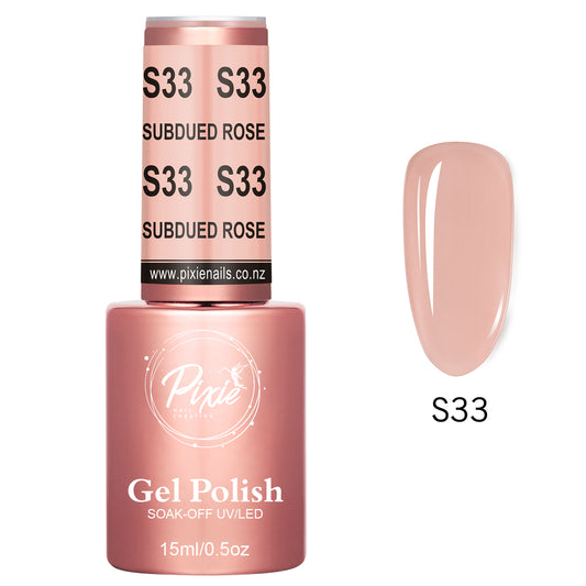 PIXIE GEL | Sheer Collection - S33 Subdued Rose