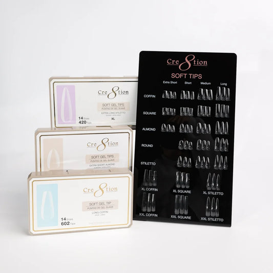 Cre8tion | ALMOND - Box of Soft Tips