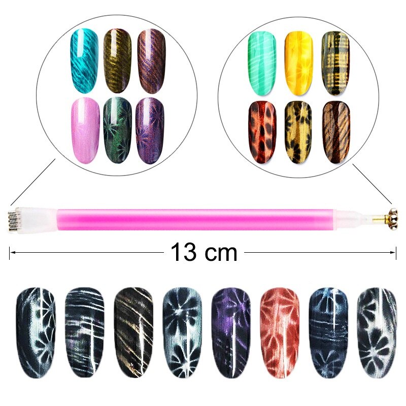Double Head Magnetic Stick for Cat Eyes Gel Polish - PINK