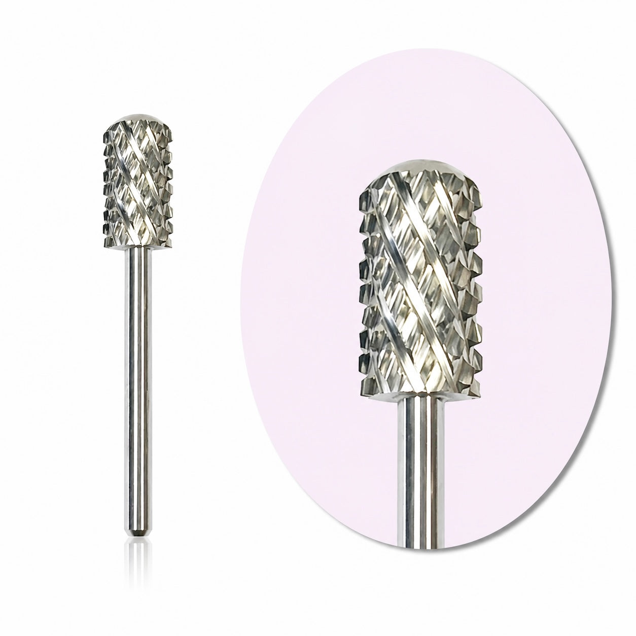(4XC)- SILVER - LARGE BARREL SMOOTH TOP NAIL BIT
