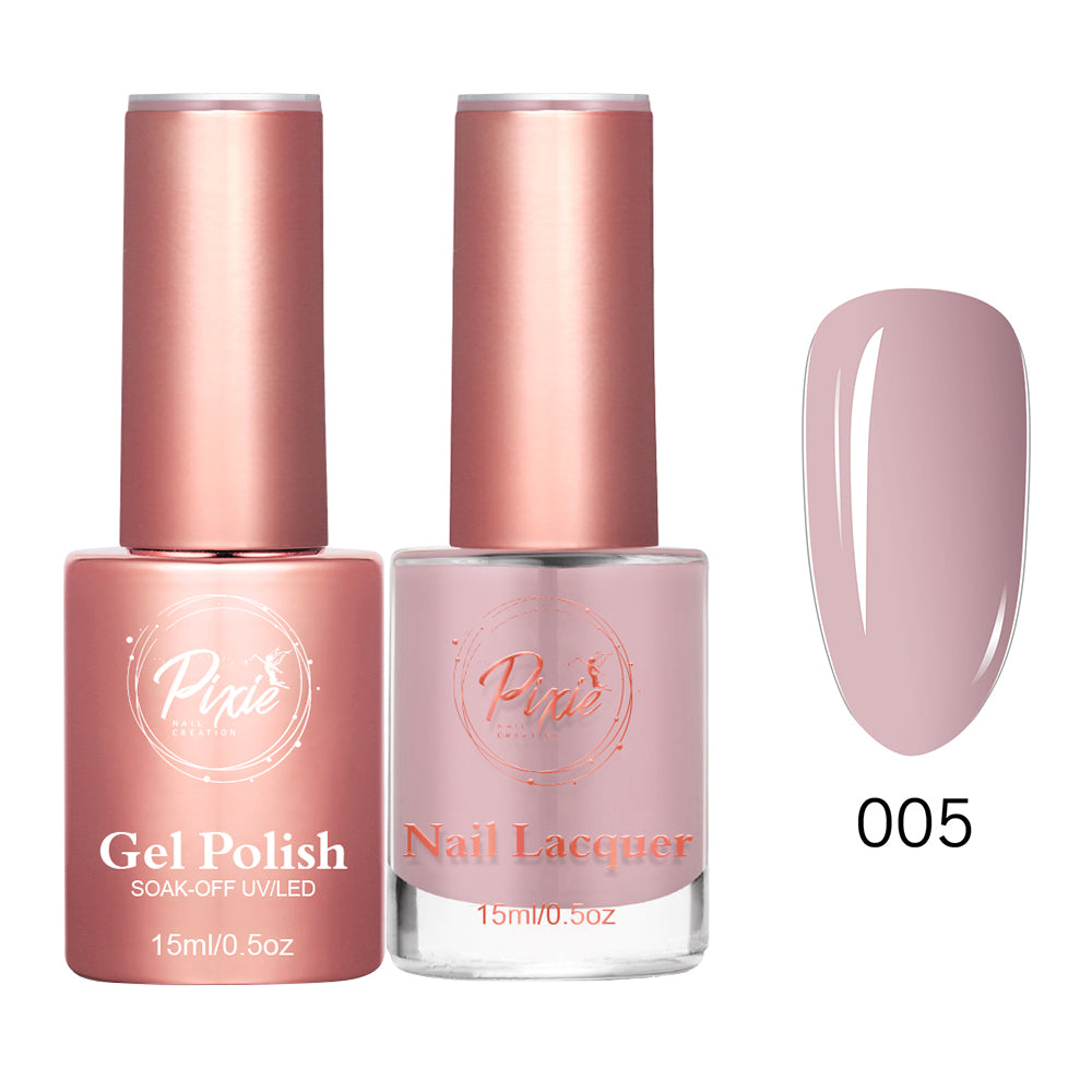 Pixie 2in1 Gel Polish + Nail Lacquer - #005