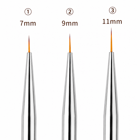 Set Brush Nail Art Liner - 3PCS