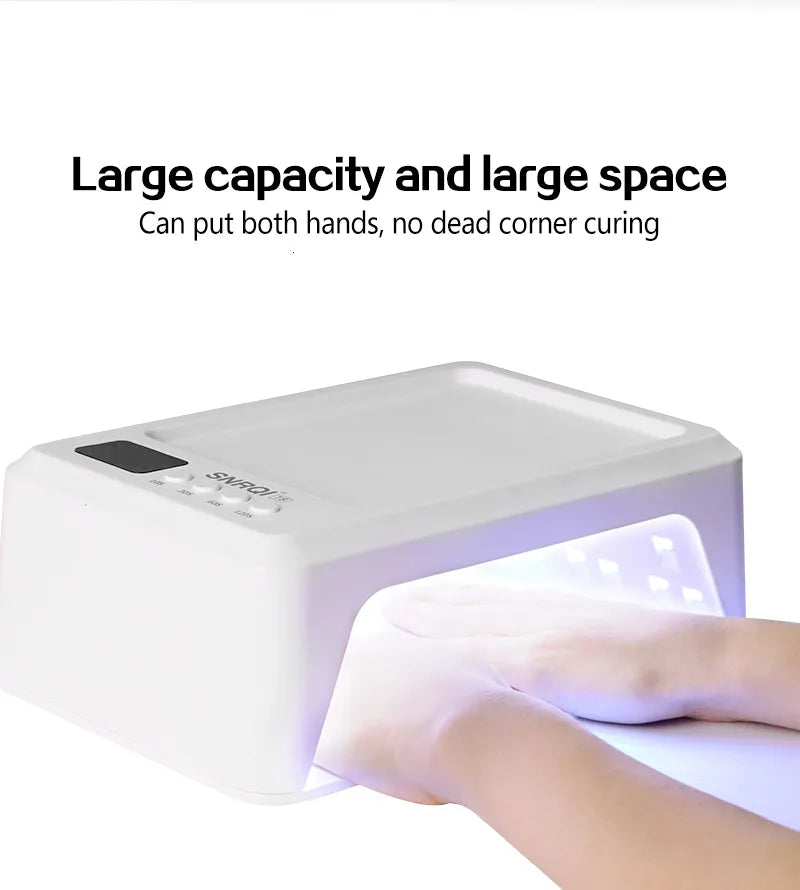 SNRQI T8 - 2 in 1 Hand Pillow Nail Lamp