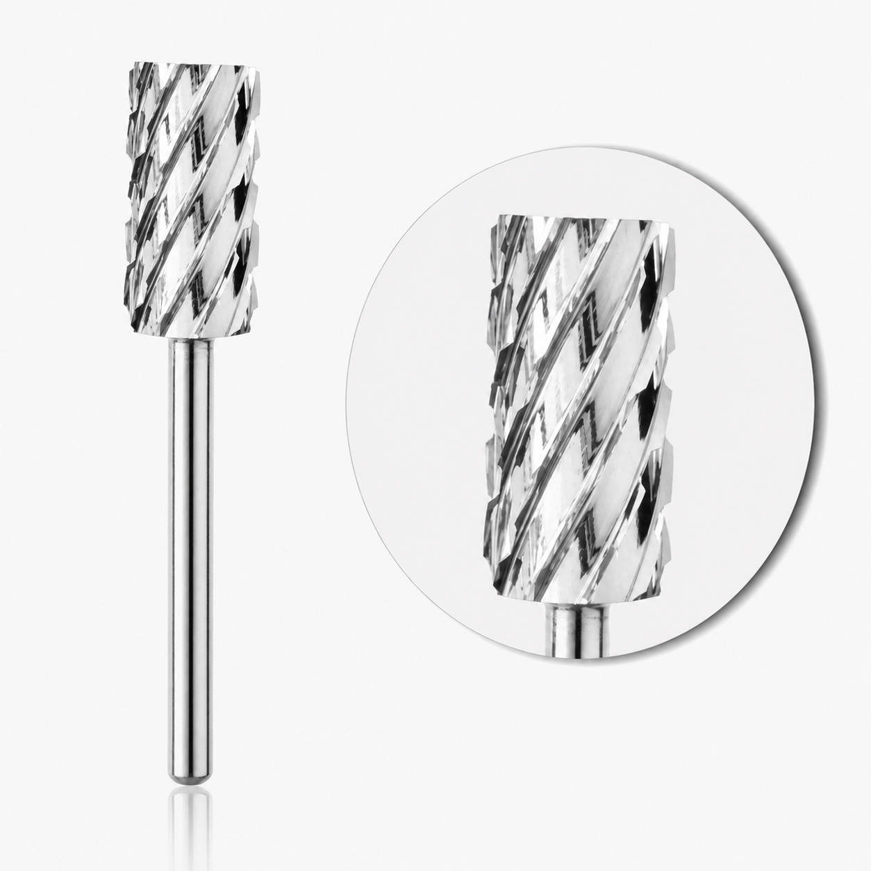 5X COARSE - LARGE BARREL FLAT TOP NAIL BIT- SILVER