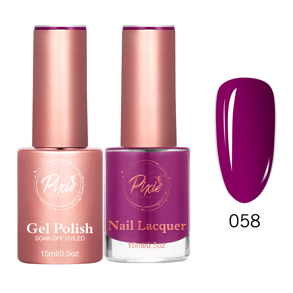 Pixie 2in1 Gel Polish + Nail Lacquer - #058