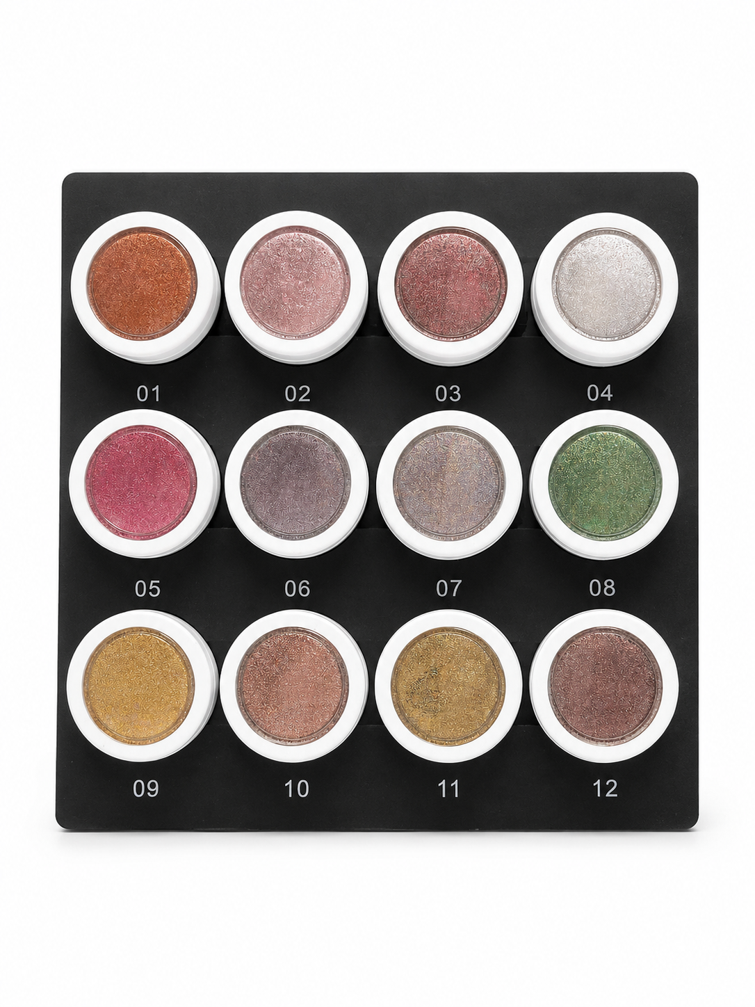 MULTI- COLOR CHROME NAIL POWDER - 12colors/set