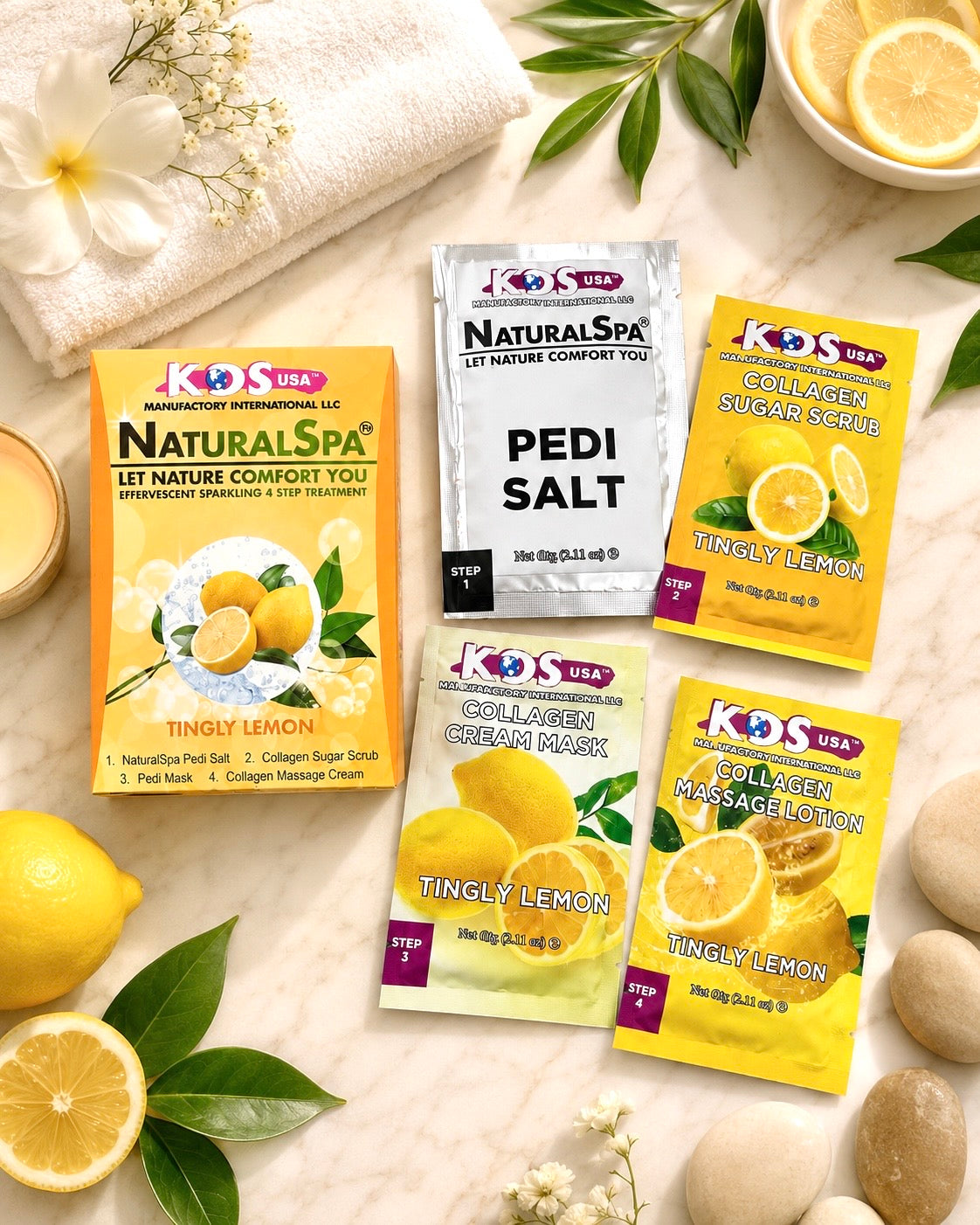 KDS Deluxe Pedi Spa 4 in 1 - Tingly Lemon
