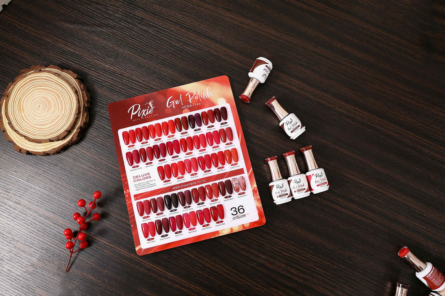 PIXIE | Red Collection Gel Colors - VER 1 -#08 Berry Bright