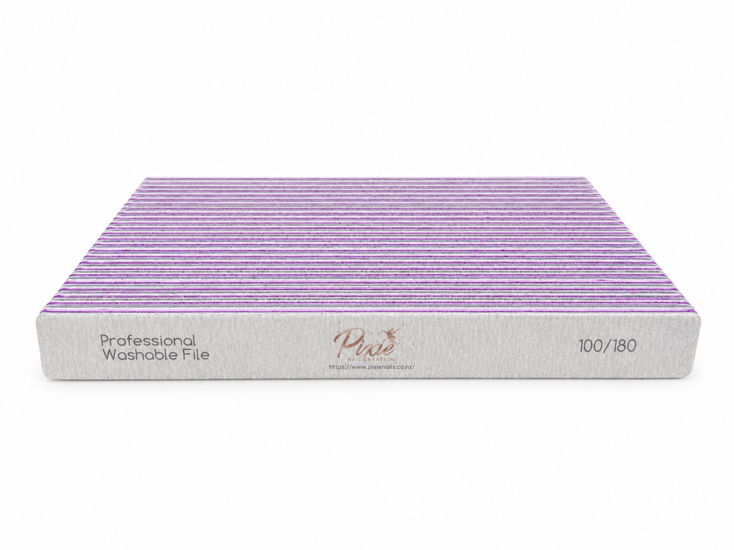 Washable Premium Square Zebra Nail File ( 80/100)