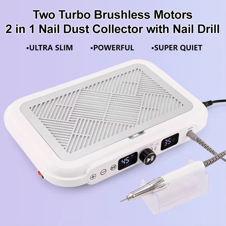 2 in 1 Nail Dust Collector with Brushless Drill Handle