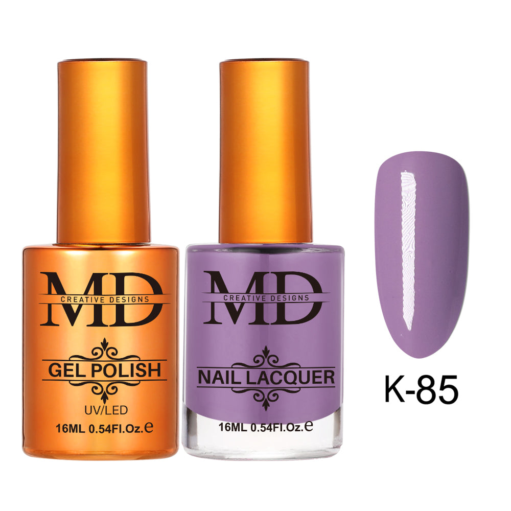 MD CREATIVE - K85 | 2 IN 1 Gel Polish & Lacquer