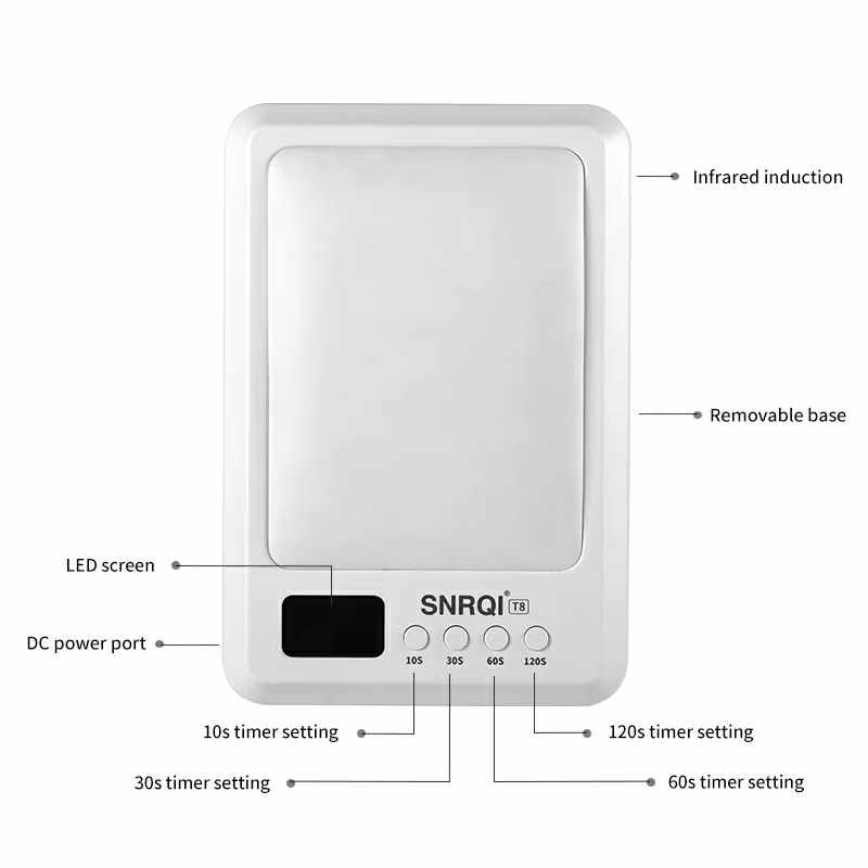 SNRQI T8 - 2 in 1 Hand Pillow Nail Lamp