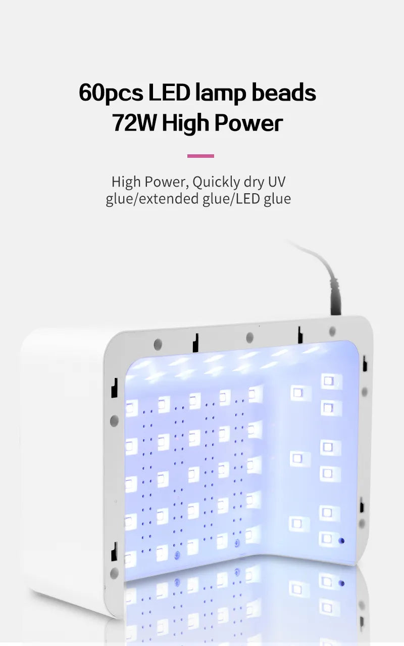 SNRQI T8 - 2 in 1 Hand Pillow Nail Lamp