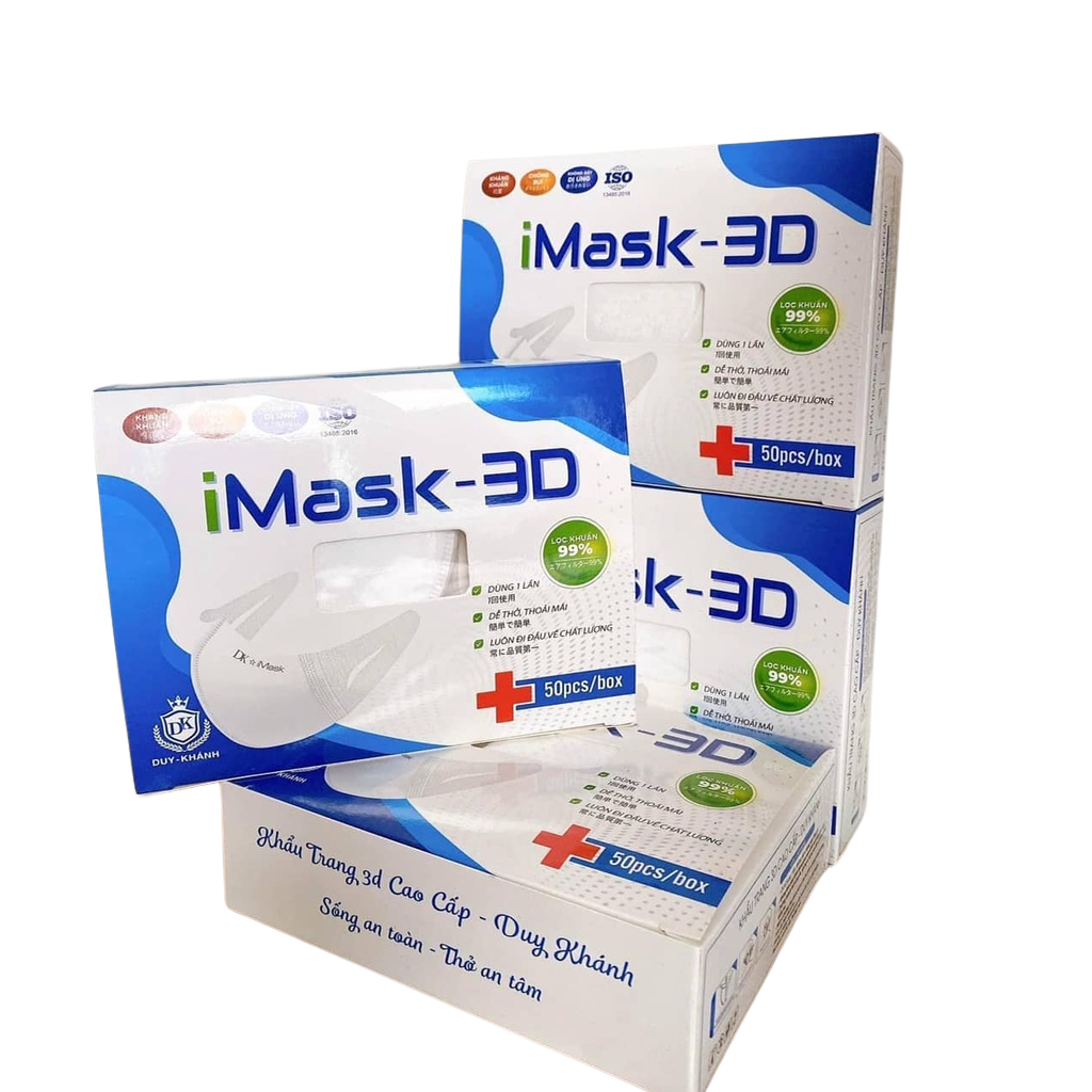 50 Pcs Disposable 3D Face Masks