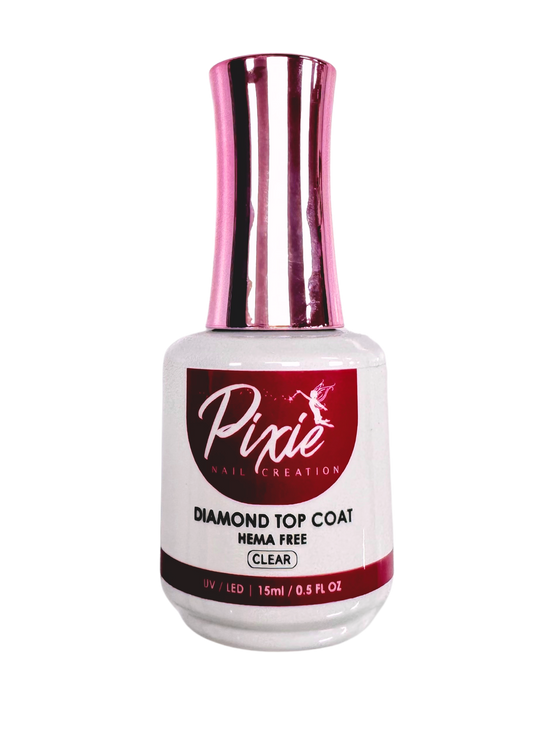 PIXIE | ULTRA DIAMOND TOP COAT GEL ( Hema Free & TPO) - 15ml