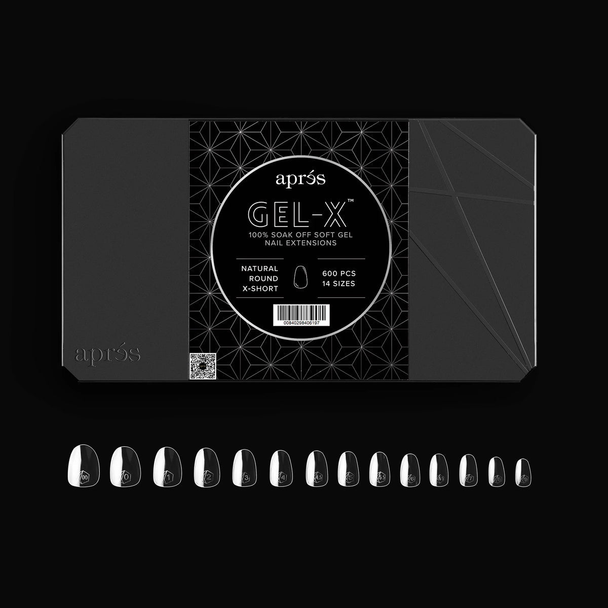 Aprés | GEL-X® NATURAL ROUND BOX OF TIPS