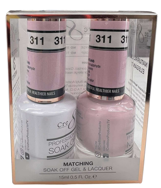 Cre8tion Duo | Matching Color Gel & Nail Lacquer -  #311