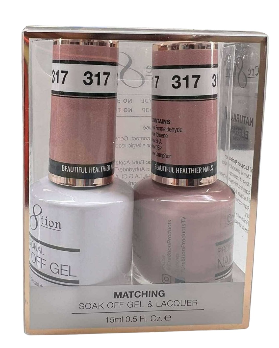 Cre8tion Duo | Matching Color Gel & Nail Lacquer - #317
