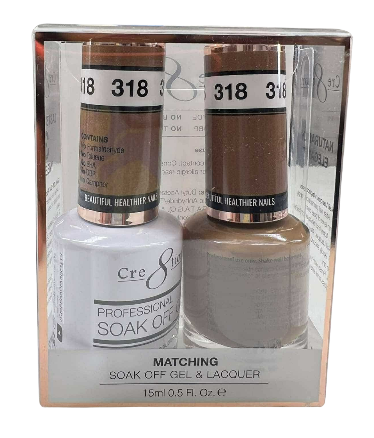 Cre8tion Duo | Matching Color Gel & Nail Lacquer - #318