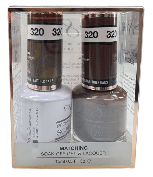 Cre8tion Duo | Matching Color Gel & Nail Lacquer - #320