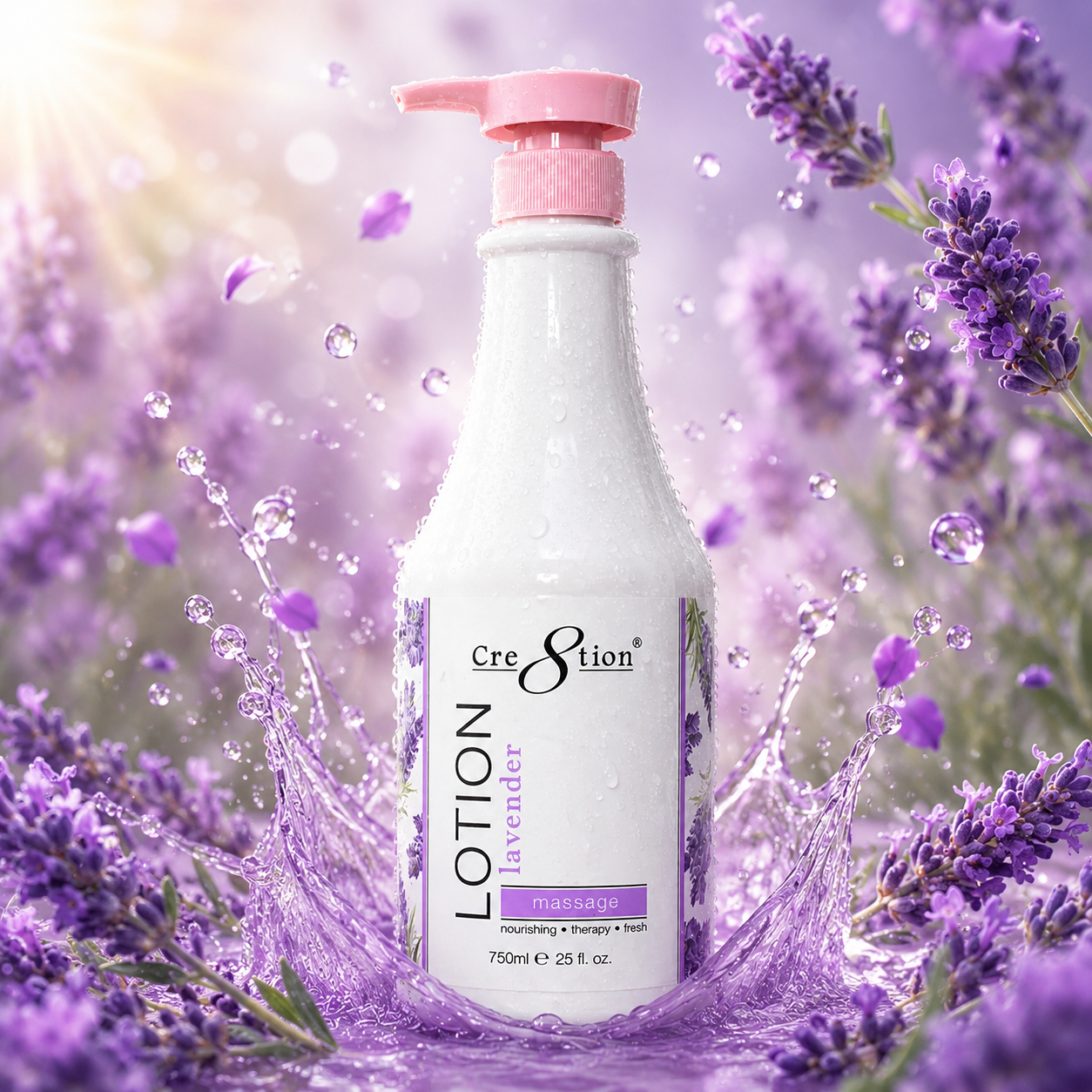 Cre8tion Hand & Body Lotion 750ml - LAVENDER