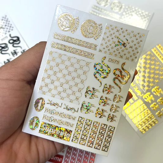 Designer Brand Stickers | D075