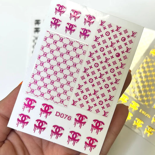 Designer Brand Stickers | D076