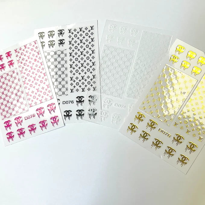 Designer Brand Stickers | D076