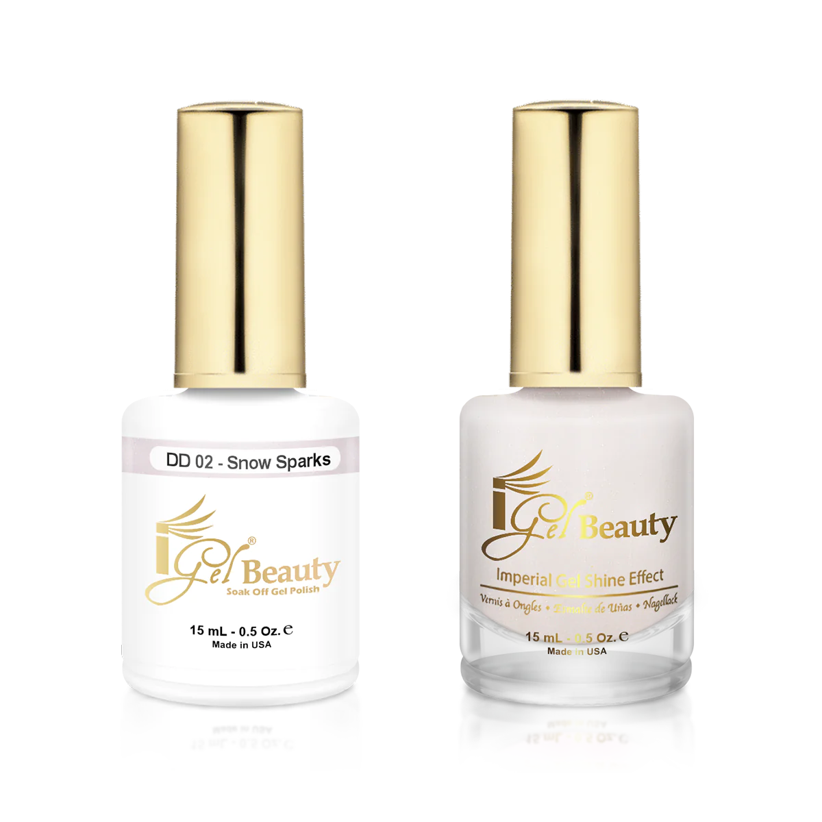 IGEL | GEL & NORMAL POLISH DUO - DD002 Snow Sparks