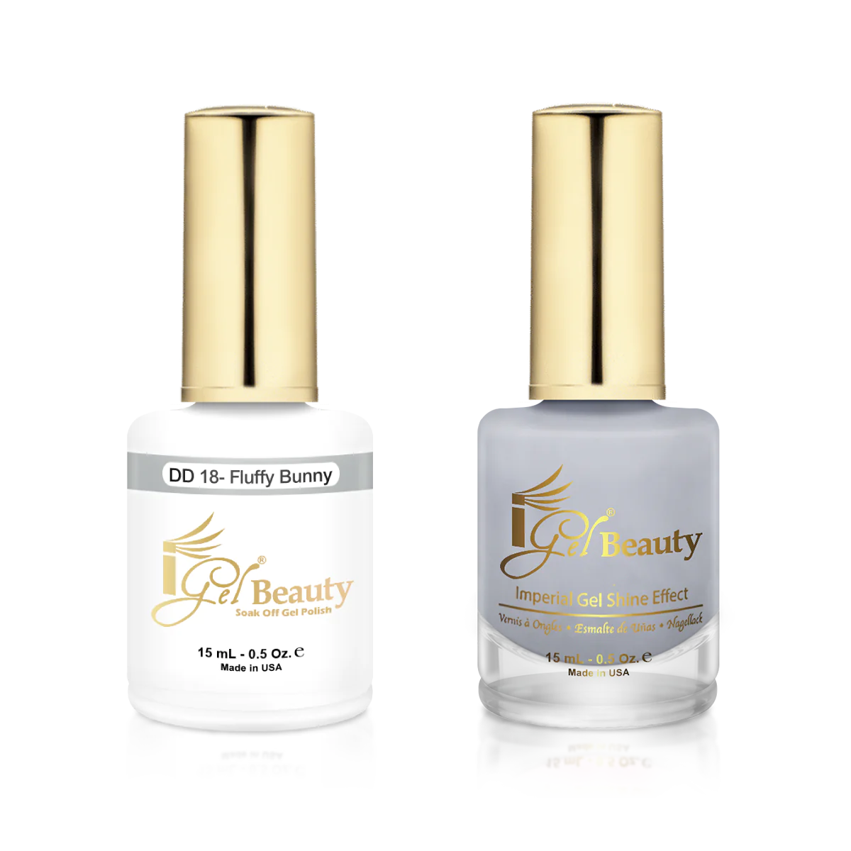 IGEL | GEL & NORMAL POLISH DUO - DD018 FLUFFY BUNNY
