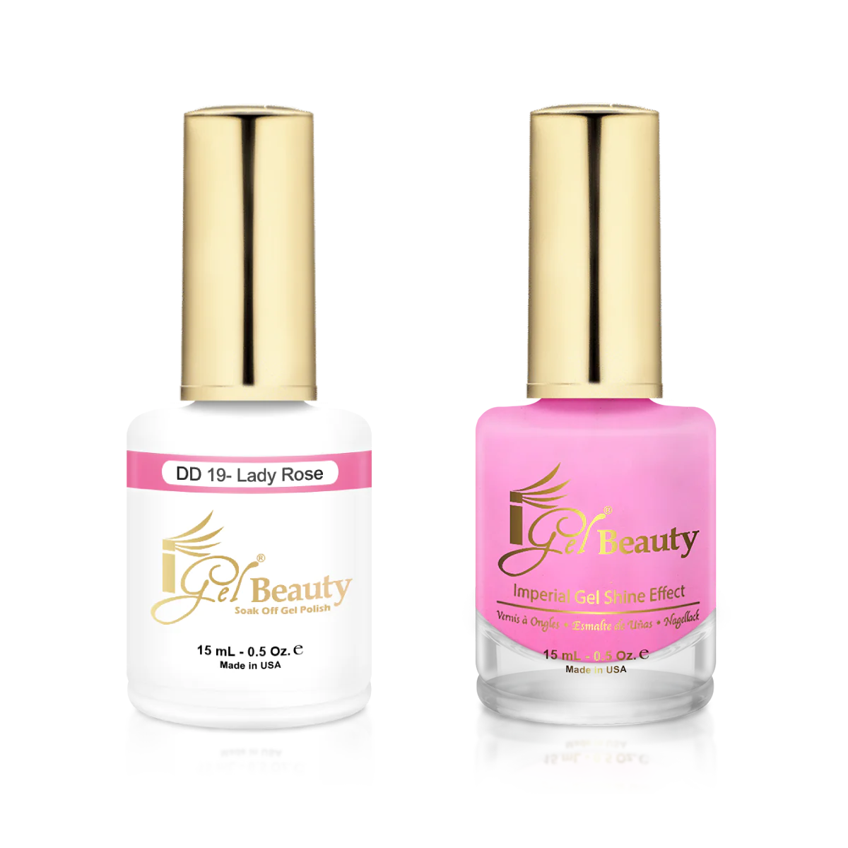 IGEL | GEL & NORMAL POLISH DUO - DD019 LADY ROSE