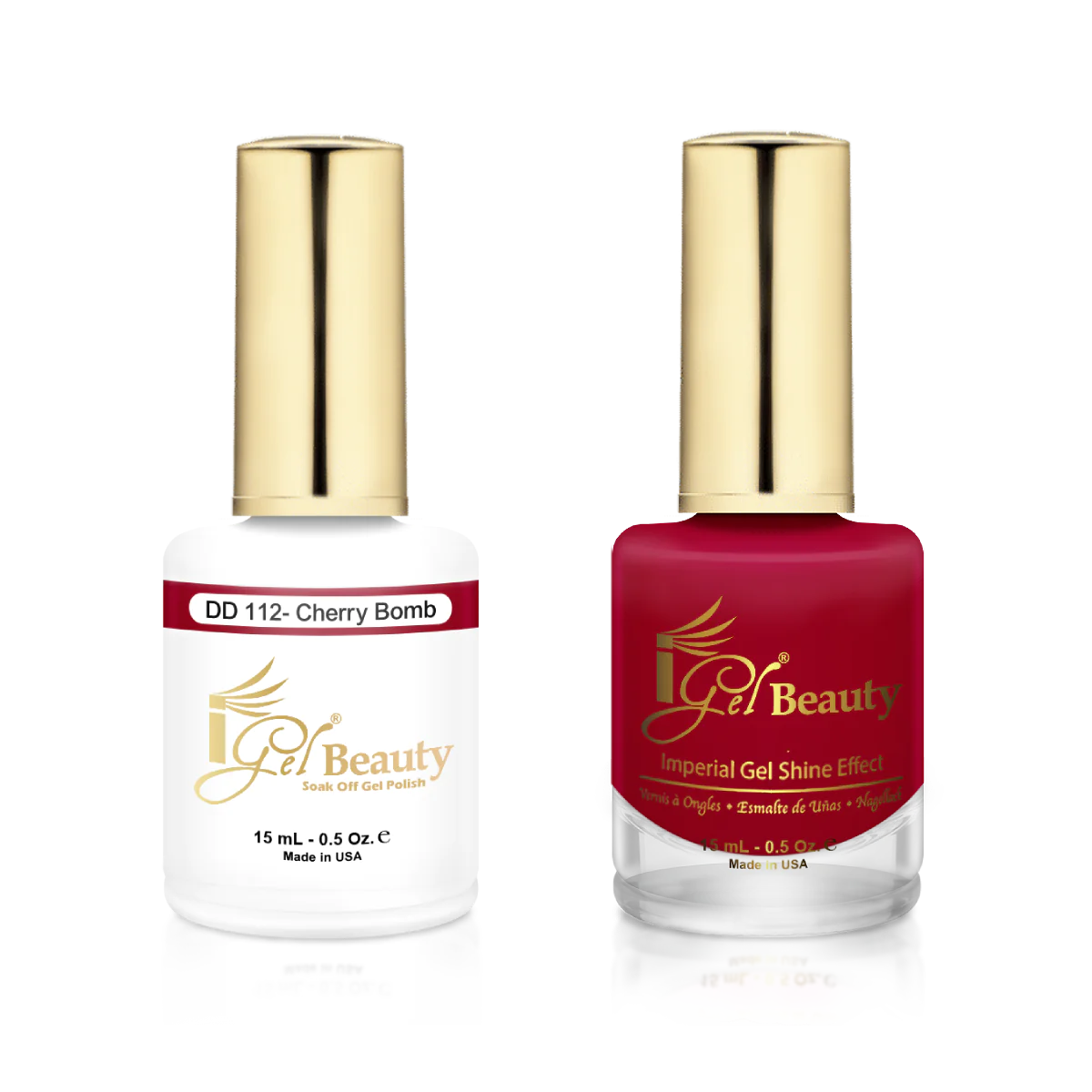 IGEL | GEL & NORMAL POLISH DUO - DD112 Cherry Bomb