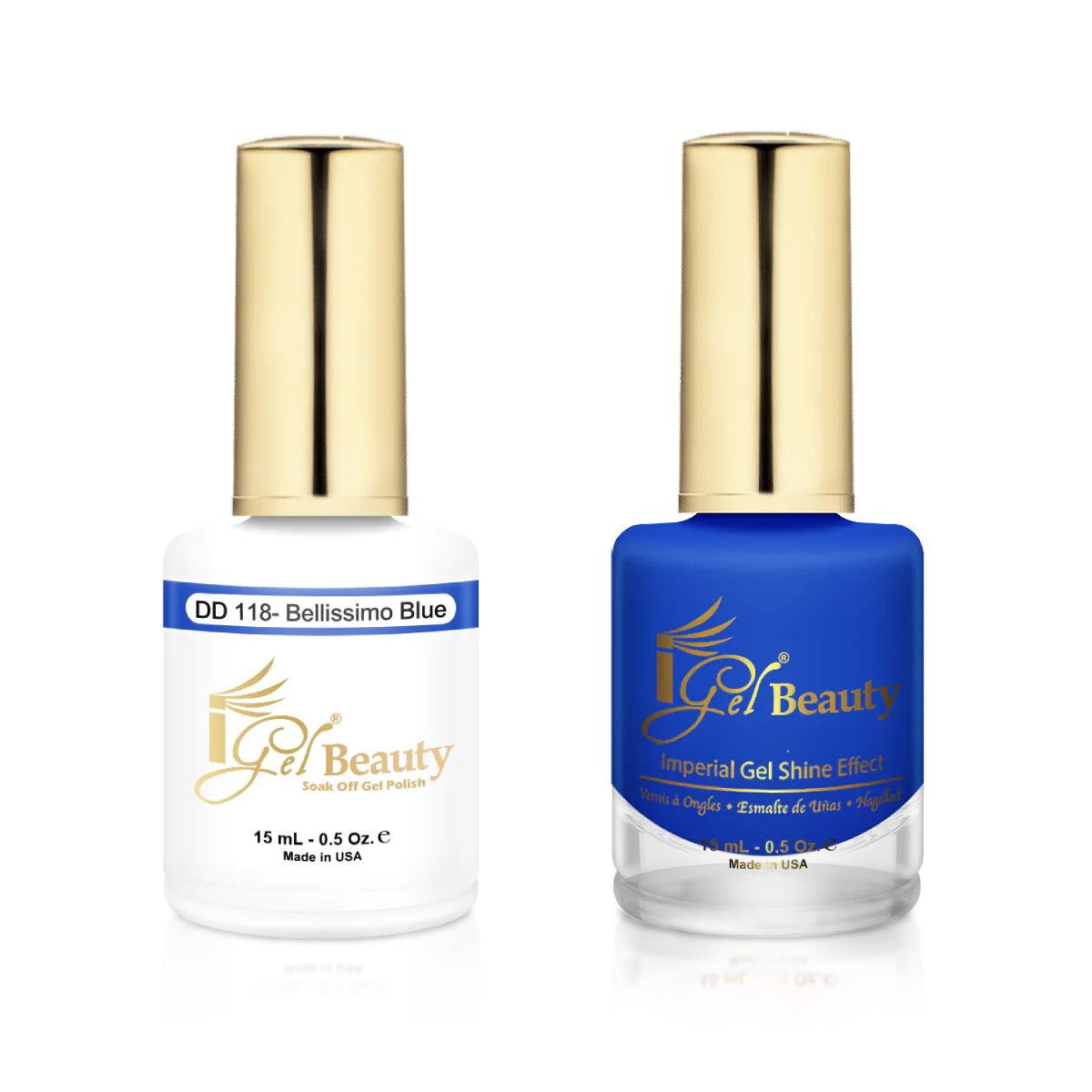 IGEL | GEL & NORMAL POLISH DUO - DD118 Bellissimo Blue