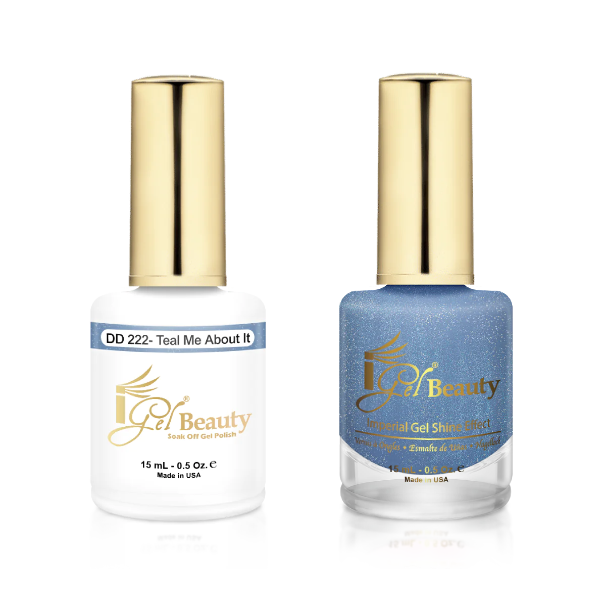 IGEL | GEL & NORMAL POLISH DUO - DD222 Teal Me About It