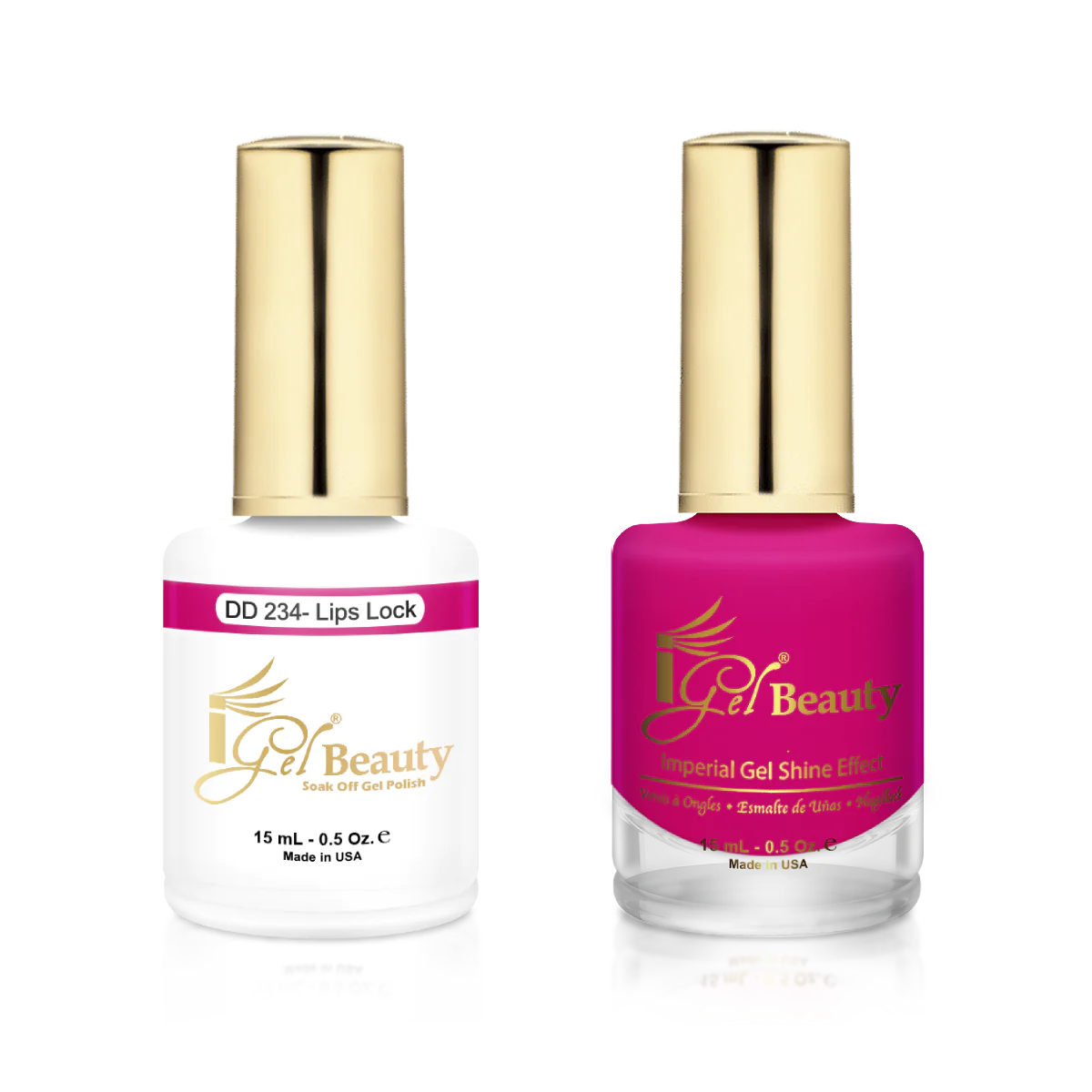IGEL | GEL & NORMAL POLISH DUO - DD234 Lips Lock