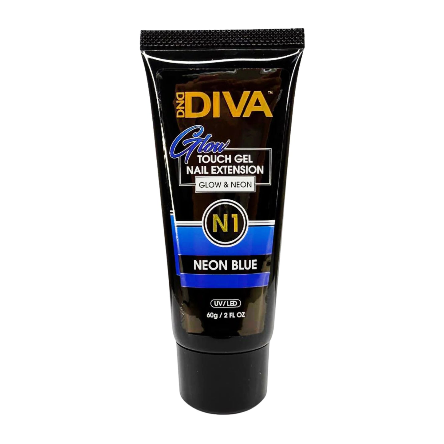 DND Diva Glow Touch Gel - N01 Neon Blue