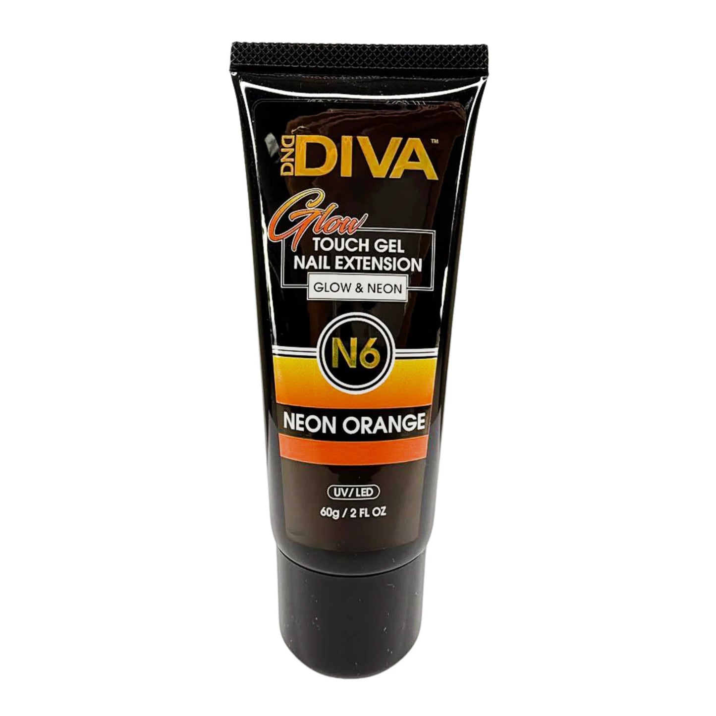 DND Diva Glow Touch Gel - N06 Neon Orange