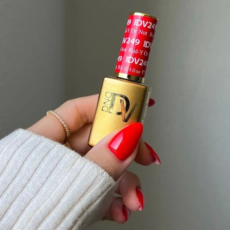 DND DIVA Gel & Lacquer Duo - DV #249 Red-Y Or Not
