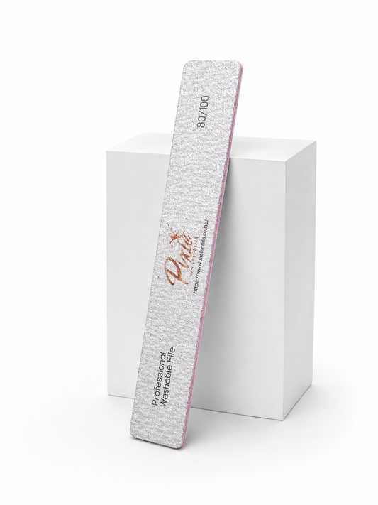 Washable Pixie Premium Square Zebra Nail File ( 80/100)
