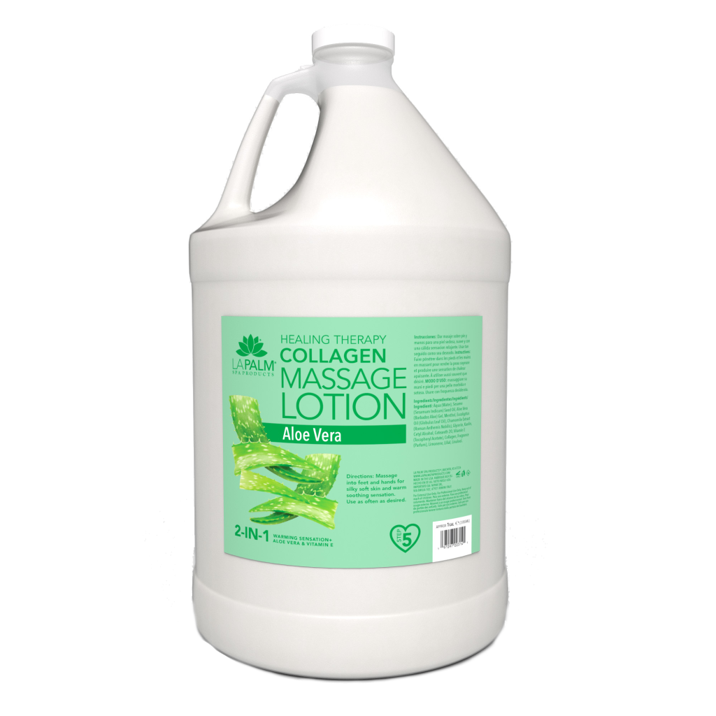 La Palm | Healing Therapy Massage Lotion - ALOE VERA - 1 Gallon