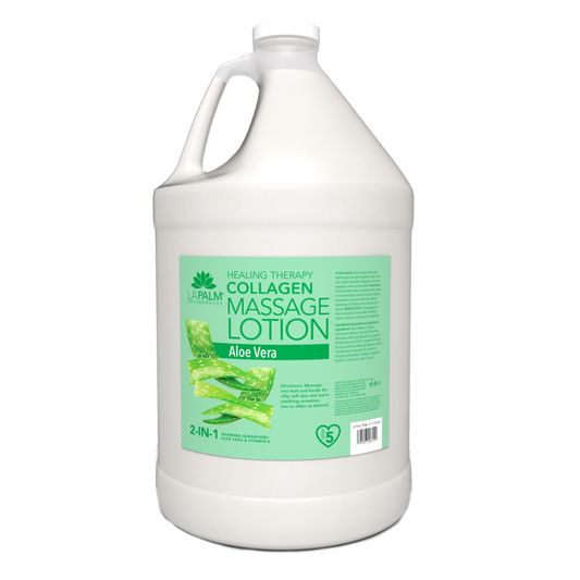 La Palm | Healing Therapy Massage Lotion - ALOE VERA - 1 Gallon